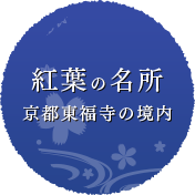 紅葉の名所 京都東福寺の境内